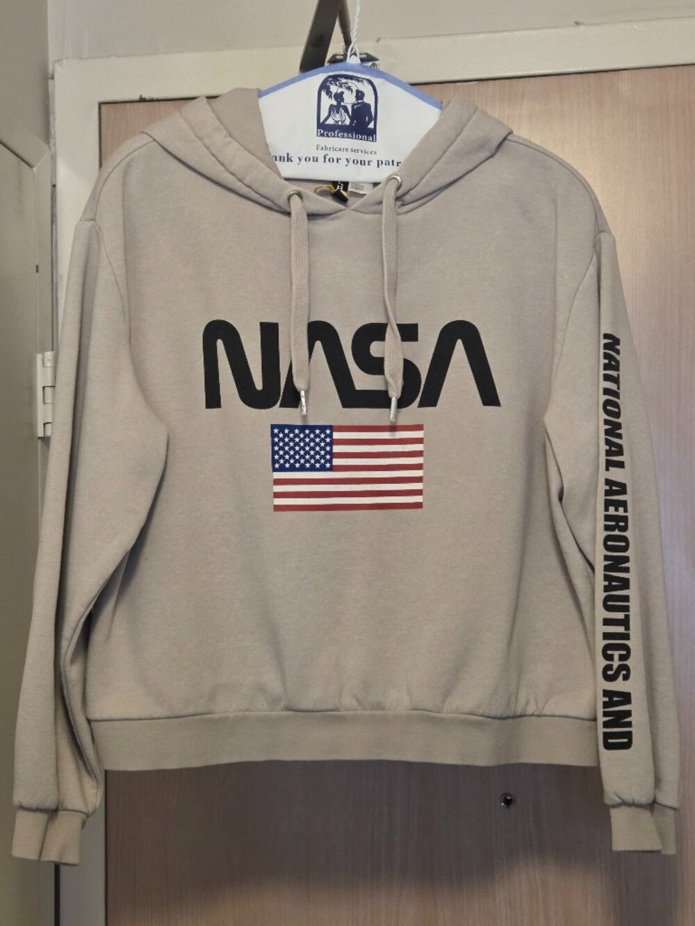 GENTLY USED, H&M DIVIDED, NASA HOODIE, LARGE!!!